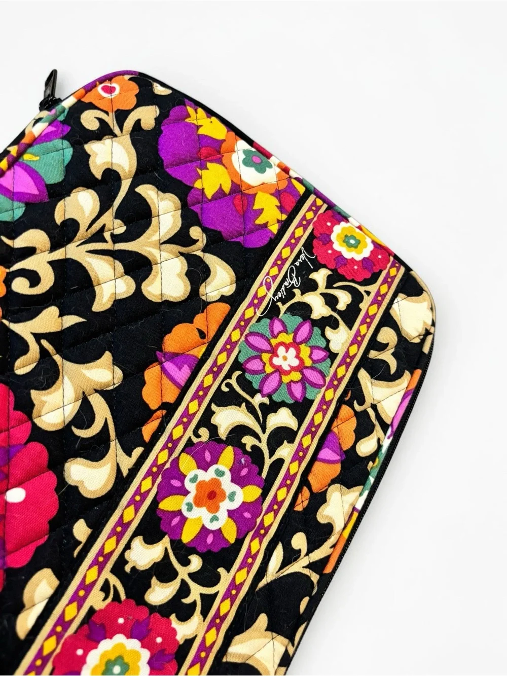 Vera Bradley Retired Suzani Floral Laptop Sleeve Tablet Case Cover Zipper 10”